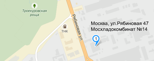 Схема расположения, карта проезда на оптовый склад компании Белкон в Москве